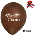 11" Decorator Brown Latex Balloons